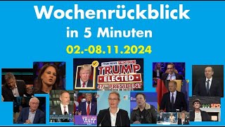 Wochenrückblick in 5 Minuten 28 November 2024 AfD Musk Habeck Weidel Scholz Lindner [upl. by Rebmit]