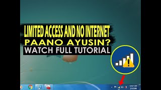 Paano ayusin ang Limited access or no internet problem solved [upl. by Seaddon987]