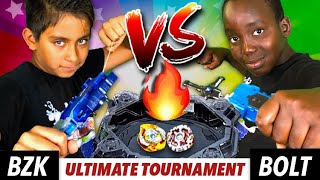 Beyblade Burst Ultimate Hasbro Tournament  BZK vs BOLT  Funny Toy Video [upl. by Xet199]