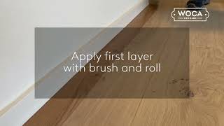 Lacquering of wooden floors [upl. by Gamages104]