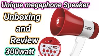 How to Use Megaphone Speaker Unboxing amp ReviewMegaphone Speaker Me Recording Kaise Karemegaphone [upl. by Armilla948]