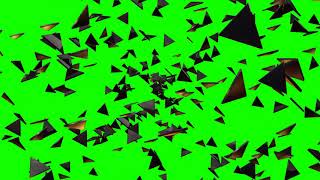 FREE HD Green Screen  SPINNING EXPANDING SHARDS [upl. by Yennek773]