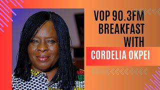 Breakfast with Cordelia Okpei on VoP 903FM Lagos the Press Freedom Day edition [upl. by Nelak40]