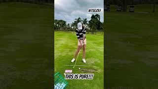 Laetitia Beck trevorsalzmangolf golf golfswing lpga golftips golflife golfer [upl. by Eikcaj]