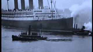 RMS Aquitania  Docking  Small footage [upl. by Humo530]