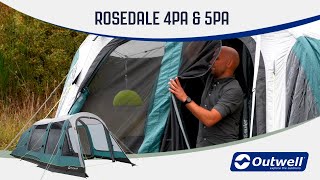 Outwell Rosedale 4PA amp 5PA  Prime Air Tent Collection 2020  Innovative Family Camping [upl. by Saxena]