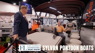 2023 Sylvan Marine Tritoon Boats L3 DLZ BAR Walkthrough and Features [upl. by Musa]