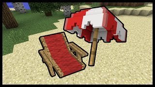 MINECRAFT  COME FARE SDRAIO E OMBRELLONE [upl. by Felicidad]