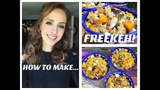 Freakin Delicious Freekeh Recipe Autumn Harvest in a Bowl [upl. by Haye]