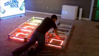 10 Minute LED Lighted Portable Dance Floor Assembly [upl. by Merp]