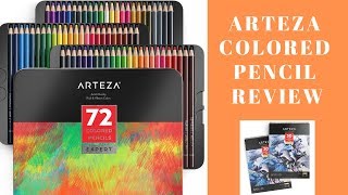 Surprising Review of Arteza Colored Pencils [upl. by Nytsirt]