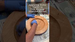 Finishing Platter with Osmo TopOil woodturning woodworking [upl. by Sheilah]