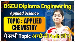 Applied Chemistry from Applied Science for DSEU 2nd Semester Diploma Engineering [upl. by Llerrehc]