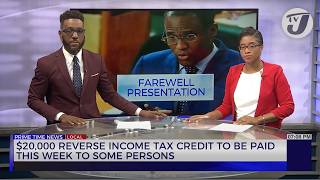 20000 Reverse Income Tax Credit to be Paid this Week to Some Person  TVJ News [upl. by Ralli]