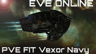 EVE Online Navy Vexor PVE fit T2 60ккчаснеактуально в 2020 [upl. by Vanda405]