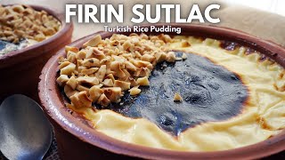 3 Ingredients Easy Turkish Baked Rice Pudding Firin Sutlac [upl. by Oirretno91]