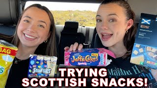 Trying Scottish Snacks  Car Rides  Merrell Twins [upl. by Iaras]