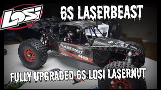 Fully Upgraded Losi Lasernut On 6s [upl. by Nyrrad903]