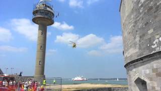 Helicopter taking off from Calshot castle [upl. by Manvel910]