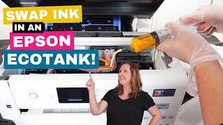 Change Ink in an Epson EcoTank Printer FOUR Ways [upl. by Larisa595]