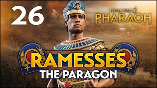 UNBREAKABLE WARRIORS ON THE HIGH GROUND Total War Pharaoh  Ramesses Campaign 26 [upl. by Neleh128]