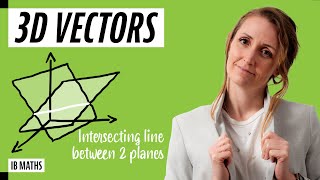 Two Planes Intersect How To Find the 3DLine of Intersection 3D Vectors [upl. by Alliscirp299]