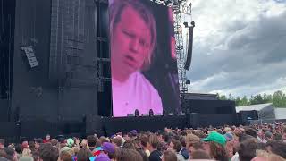 BALTHAZAR  FEVER Simon getting his hair cut amp ENTERTAINMENT  Rock Werchter 3th July 2022 [upl. by Eralc704]