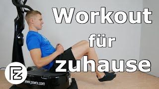 Die besten Vibrstionsplatte Übungen für zuhause  ein komplettes Workout für den ganzen Körper [upl. by Eimaraj]