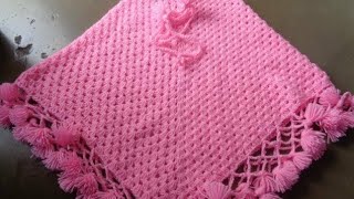 Latest• Poncho crochet design [upl. by Noslien]