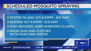 NYC officials to spray for mosquitos in these 2 boroughs [upl. by Yeslek]