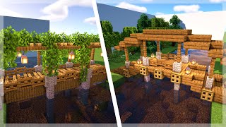 Minecraft 3 Simple Medieval Bridge Build Ideas and Designs [upl. by Ecirtram164]