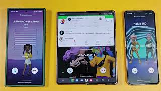 TRIO SAMSUNG INCOMING CALLS GALAXY Z FOLD FLIP S24 ULTRA [upl. by Adolphus]