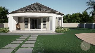 2 Bedroom Rondavel House Plan MYP R003 1S [upl. by Eugenides346]