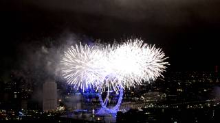 London Eye New Year 2012 Fireworks Centre Point [upl. by Nnaaihtnyc287]