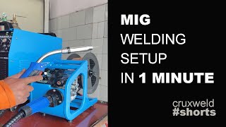 Mig Welding Setup in 1 Minute  Shorts [upl. by Pentheam]