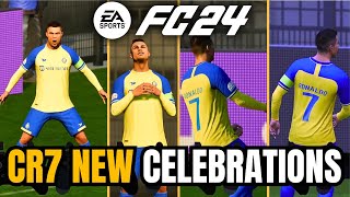 FC 24 All 4 RONALDO Celebrations fc24 [upl. by Akyre]