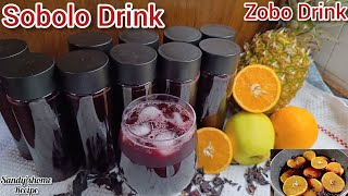 How To Make Authentic Ghana Sobolo RecipeZoboRefreshing Hibiscus Drink [upl. by Eugatnom]