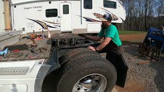 Converting a Commercial Fifth Wheel on a HDT to Tow a Fifth Wheel Camper [upl. by Eidak]