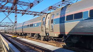 First Video of 2024 Amtrak amp MetroNorth New Haven line action at Westport [upl. by Rahsab]