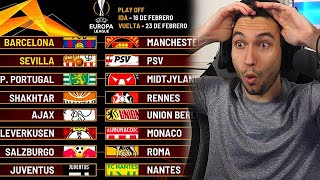 REACCIONES DE UN HINCHA AL SORTEO DE PLAYOFF DE LA EUROPA LEAGUE 202223 [upl. by Tigdirb]