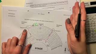 Maths Lit  Paper 1 Nov 2016 Q31  seating plans amp directions [upl. by Ennaerb]