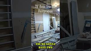 79quot Bass Tracker Renovation Pt2 fishing bassfishing boat renovation [upl. by Enyahs]