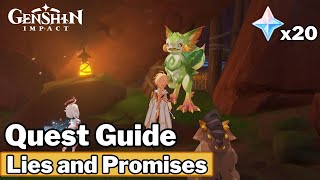 Lies and Promises Full Quest Guide amp Location  Genshin Impact [upl. by Atinod]