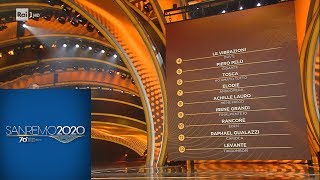 Sanremo 2020  La classifica parziale della serata finale [upl. by Vita]