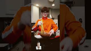 stant creep maker mukbang crepemaker food crepe cooking funny memescouplecomedy martialarts [upl. by Ahsinrac]