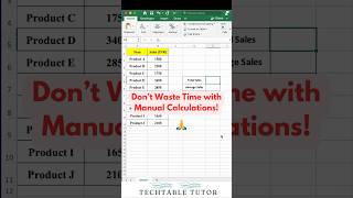 Don’t Waste Time with Manual Calculations – Use Excel Functions excel excelshorts [upl. by Linnette]