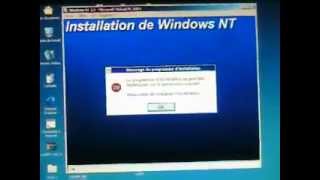 Erreur dinstallation de Windows NT 3 [upl. by Sset]