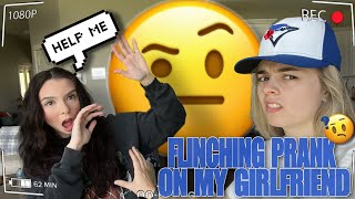 FLINCHING EVERY TIME MY GIRLFRIEND TRIES TO TOUCH ME PRANK HILARIOUS REACTION [upl. by Runstadler]