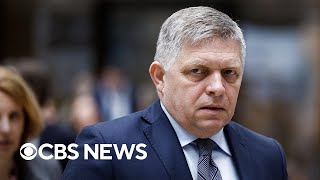 Slovak prime minister shot in lifethreatening condition [upl. by Onidranreb]