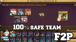 Punishers Crypt Abyss Hard Beginner Team F2P  Summoners War [upl. by Adniled]